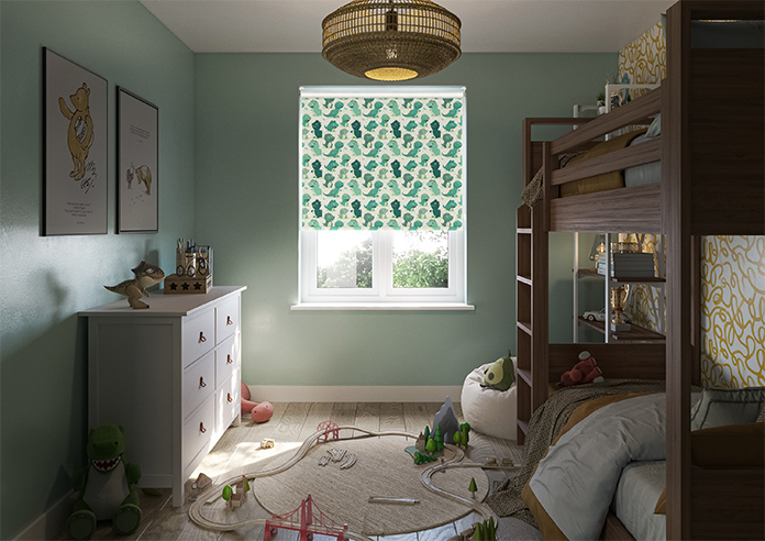 Roarsome, Green - Roller Blind - Image 8